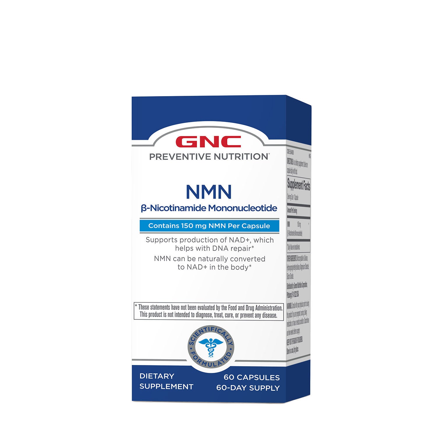 NMN &Beta;-Nicotinamide Mononucleotide - 60 Capsules (60 Servings)  | GNC